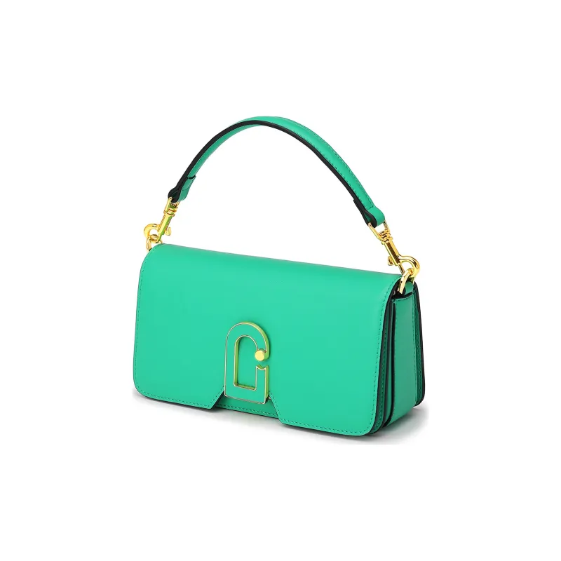 C.LI Genuine Leather Handbag Shoulder Bag Crossbody Bag Women's Bag Regular Women's Klein Blue/Elf Green/Serene White-5
