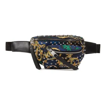 VERSACE JEANS COUTURE Nylon Fabric Sling Bag Unisex Multicolor