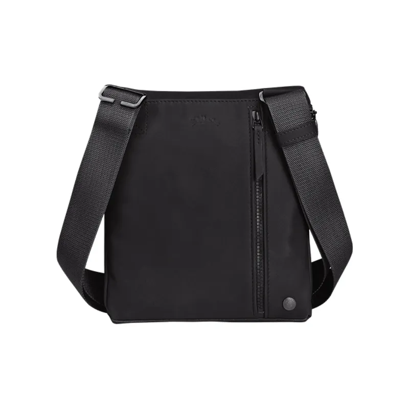 LONGCHAMP Sheepskin Shoulder Bag Crossbody Bag Men's Black-1