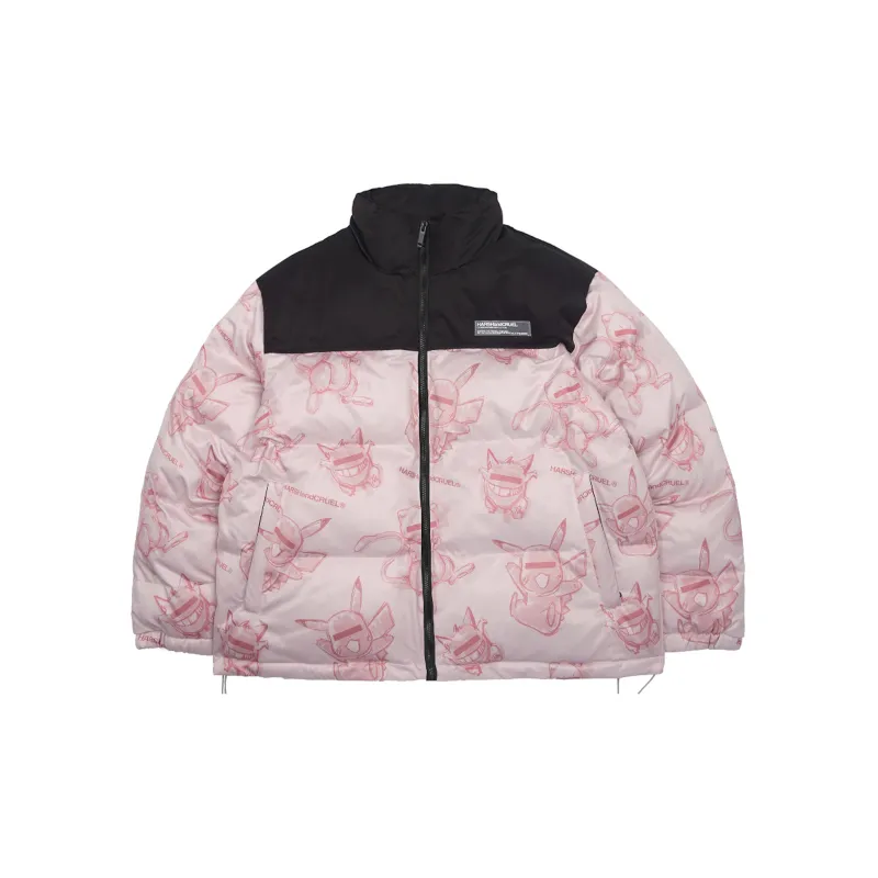 HARSH AND CRUEL Puffer Jacket Winter Unisex-13
