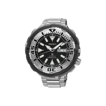 SEIKO Automatic Mechanical Movement Stainless Steel Strap Watch Men's Watches Black Dial SRPA79J1
