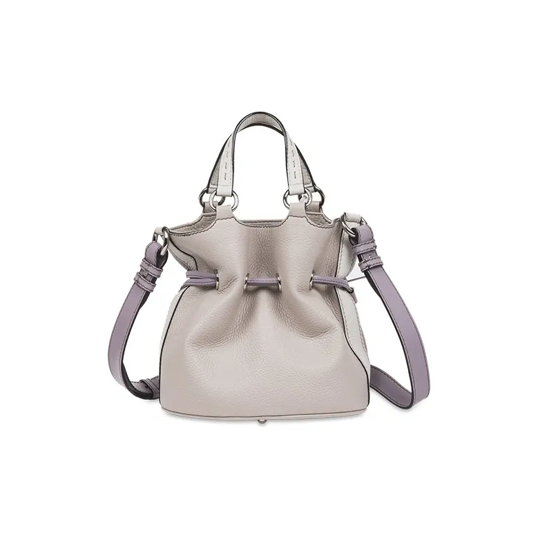 LANCEL Cow Leather Bucket Bag Handbag Shoulder Bag Crossbody Bag Women's Azurite Multicolor-1
