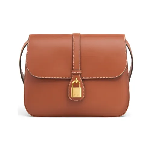 CELINE Tabou Smooth Cow Leather Handbag, Shoulder Bag, Crossbody Bag Medium Size Women's Tawny