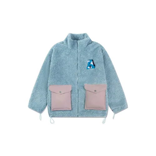 Athief Velvet Jackets Unisex Light Blue