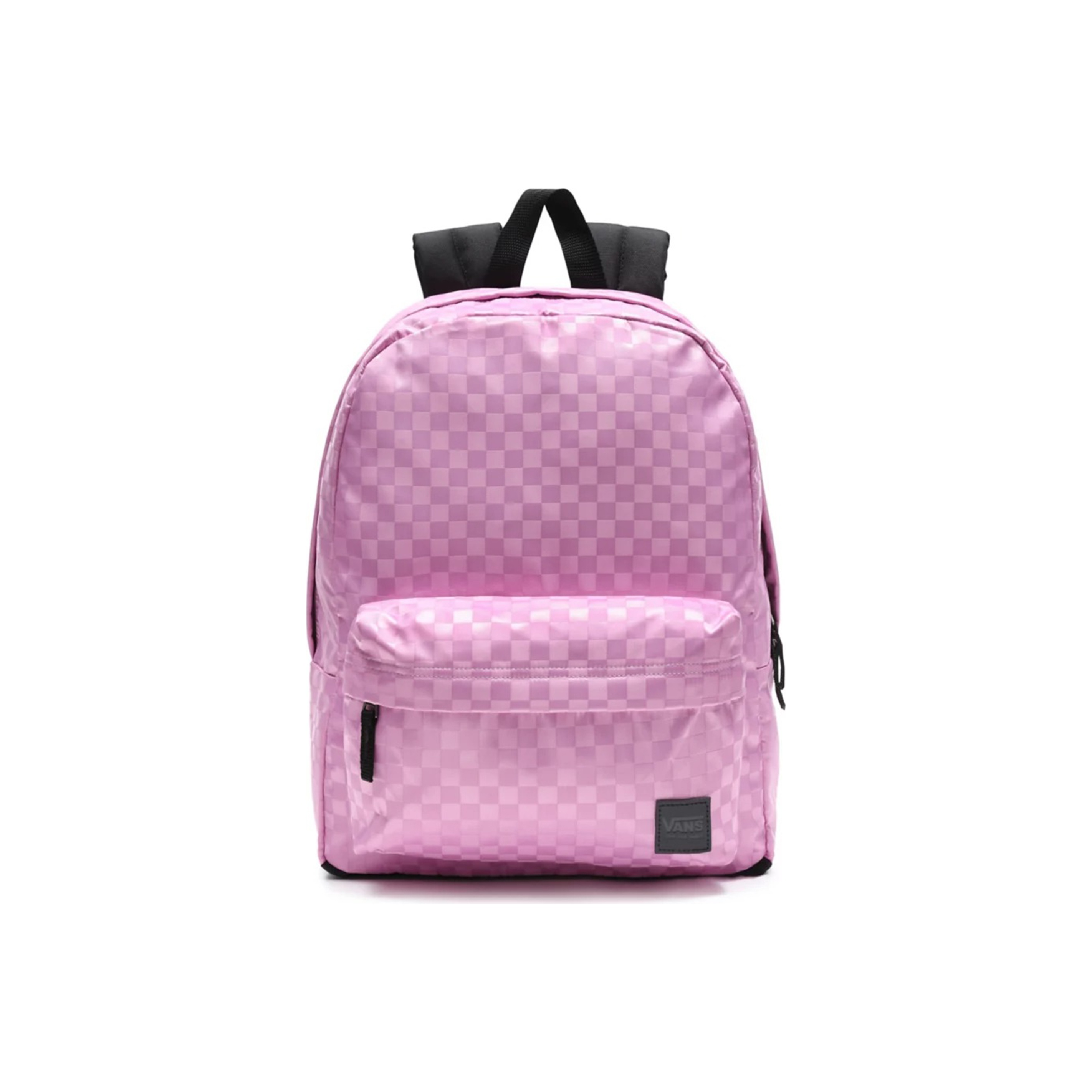 Pink checkered vans backpack best sale