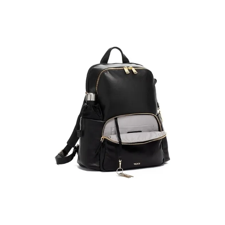 TUMI Voyageur Cow Leather Backpack Regular Women's Black-3