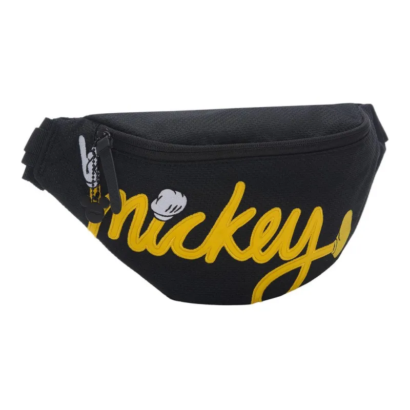 LiNing Disney Collaboration Fabric Shoulder Bag Crossbody Bag Fanny Pack Unisex Black & Yellow-1
