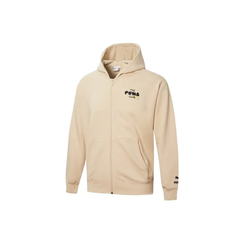PUMA Club Graphic Jackets Men Khaki-1