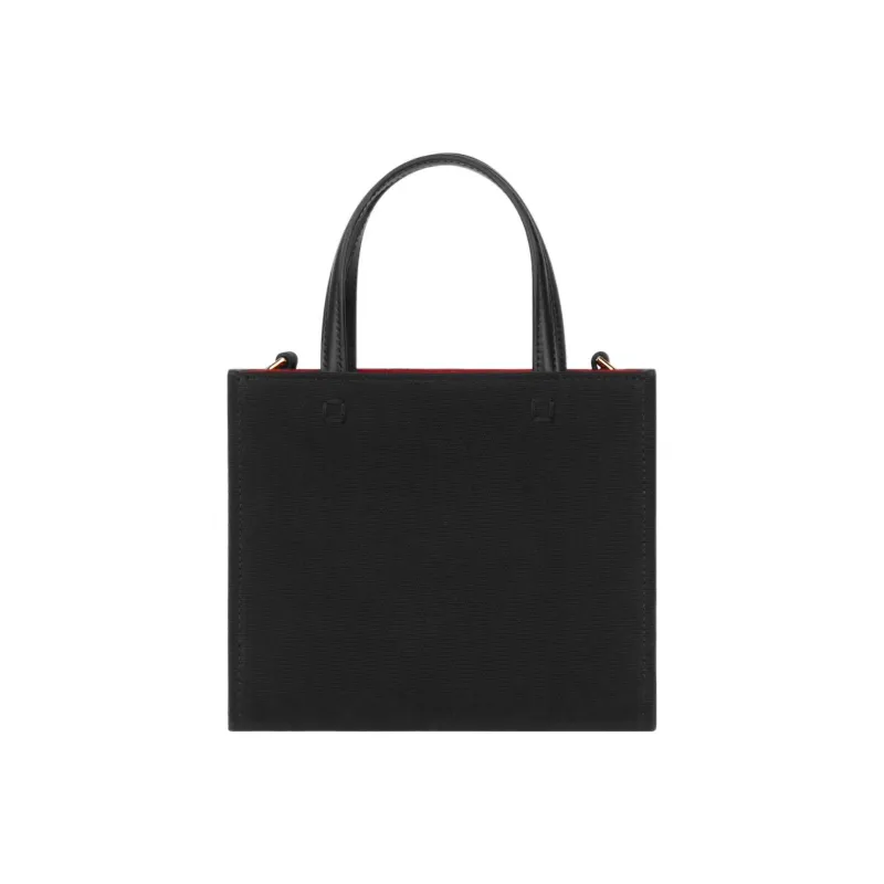Givenchy Mini G Tote Shopping Bag In Canvas Black-4