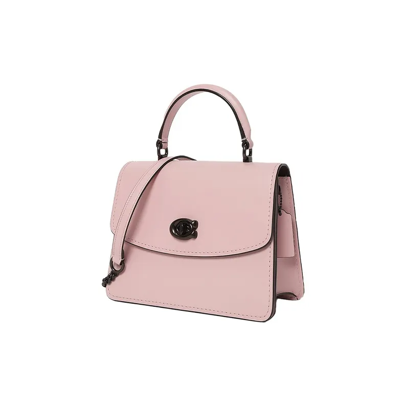 COACH Parker Cow Leather Chain Bag Handbag Shoulder Bag Crossbody Bag Small Size Women's Pink-1