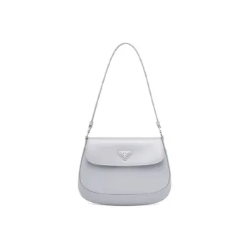 PRADA Cleo Shiny Leather Shoulder Bag Handbag Shoulder Bag Women's Cornflower Blue