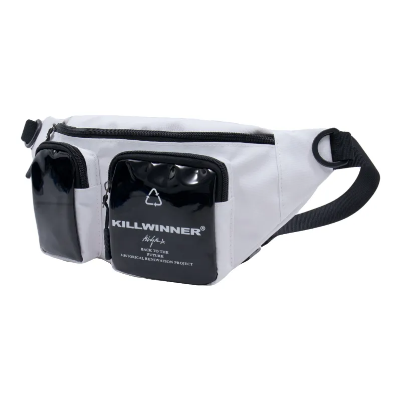 KILLWINNER Polyester Crossbody One Shoulder Fanny Pack Regular Unisex Gray-21