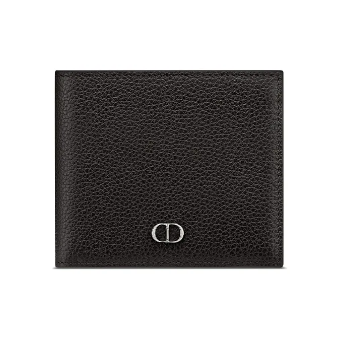 DIOR Cow Leather Wallet Men's Black-0