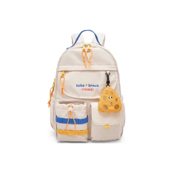 Sound For Life Oxford Travel Bags Backpack Large Size Women's White
