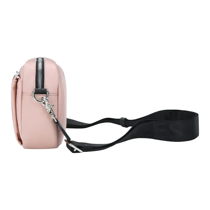 MLB Nylon Fabric Camera Bag, Shoulder Bag, Crossbody Bag Regular Unisex Cherry Blossom Pink-3