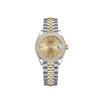 ROLEX Women's Apparel Log Series Automatic Mechanical Movement Women's Watch Watch 28mm Gold Dial Oystersteel Case