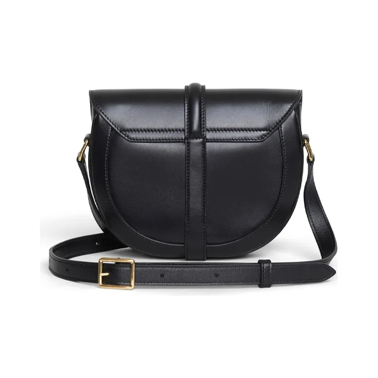 CELINE 16 Cow Leather Shoulder Bag Small Size Women's Natural Color-2
