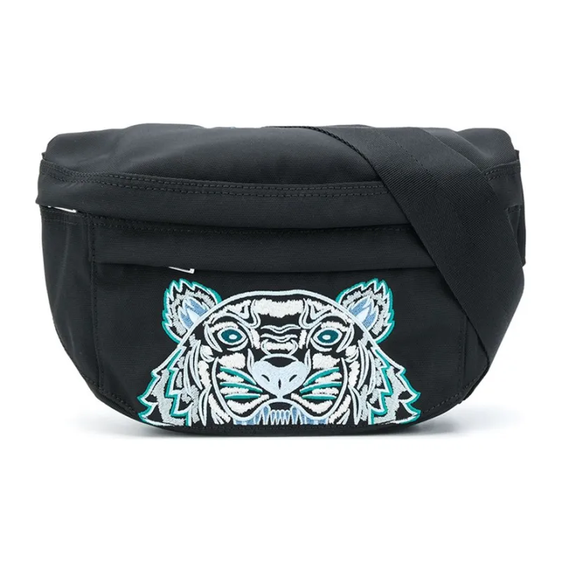 KENZO Polyester Sling Bag Large Size Men's Black-0