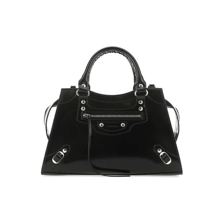 Balenciaga Neo Classic Calfskin Shoulder Bag Crossbody Bag Handbag Small Size Women's Black-0