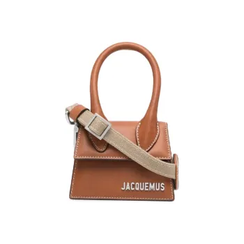 Jacquemus Le Chiquito Calfskin Shoulder Bag Crossbody Bag Handbag Men's Brown