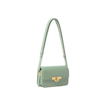 Miss Kung Cow Leather Shoulder Bag Women's Mint Green