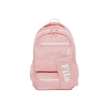 FILA Polyester With Nylon Combo Bag Backpack Regular Women's Pink