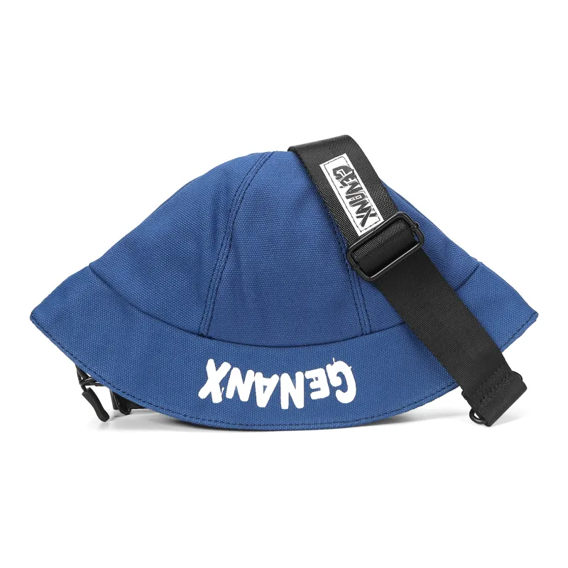 GENANX Cotton Dumpling Bag, Shoulder Bag, Crossbody Bag Regular Unisex Black/Yellow/Blue-7