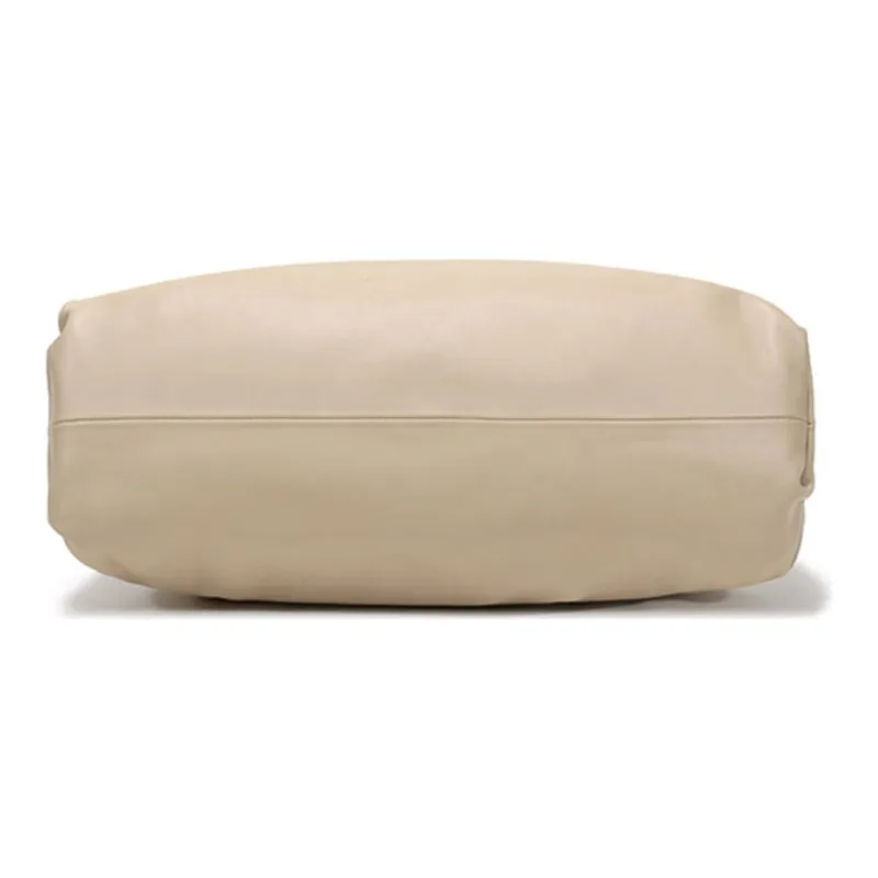 Bottega Veneta Leather Cloud Bag Clutch Tubas Women's Oat-4