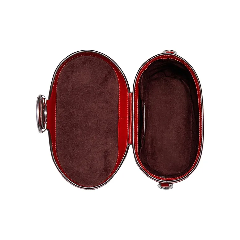 COACH Georgie Leather Box Bag, Bacchus Bag, Handbag, Shoulder Bag, Crossbody Bag Trumpets Women's Red-2