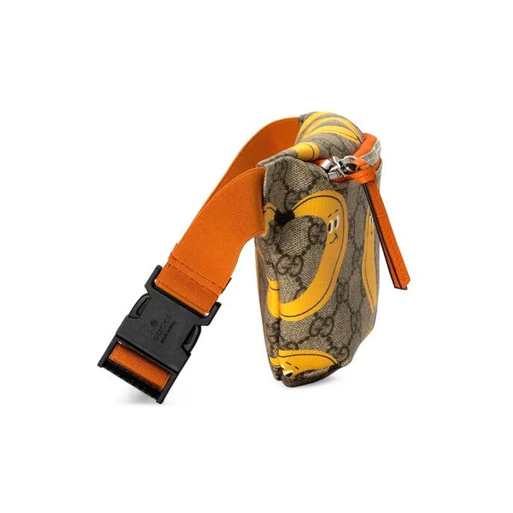 GUCCI Canvas With Leather Fanny Pack Sling Bags Kids' Bags Kids' Candy Color/Ebony/Orange Yellow-3