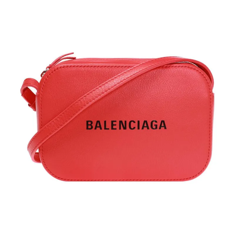 Balenciaga Leather Shoulder Bag, Crossbody Bag Regular Women's Red-0