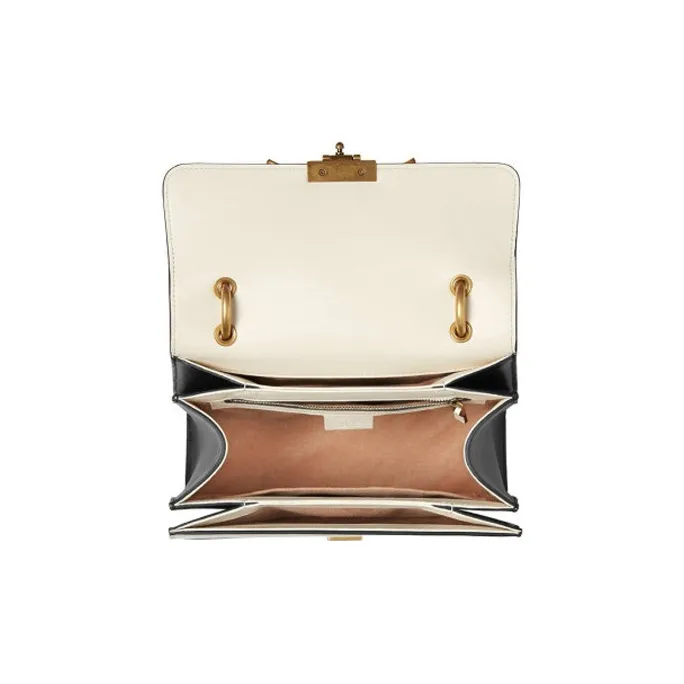 GUCCI Queen Margaret Multicolor Leather Handbag Shoulder Bag Crossbody Bag Regular Women's Beige/Black-3