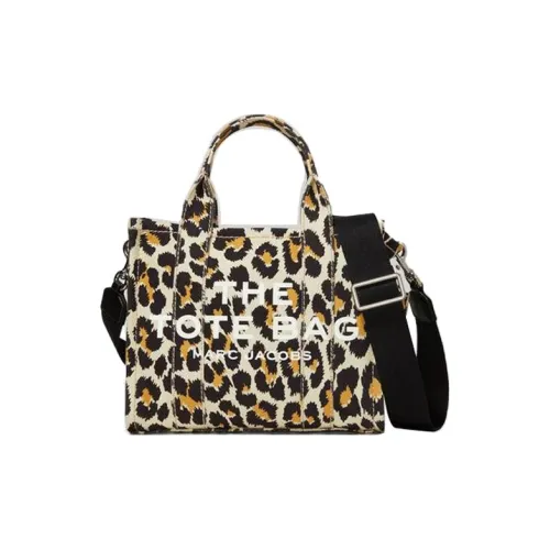 MARC JACOBS Traveler Canvas Cotton Handbag Tote Mini Women's Brown Black