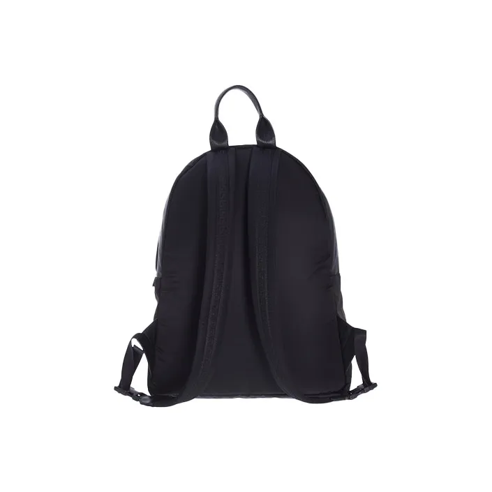 VERSACE Nylon Fabric Backpack Unisex Black-2
