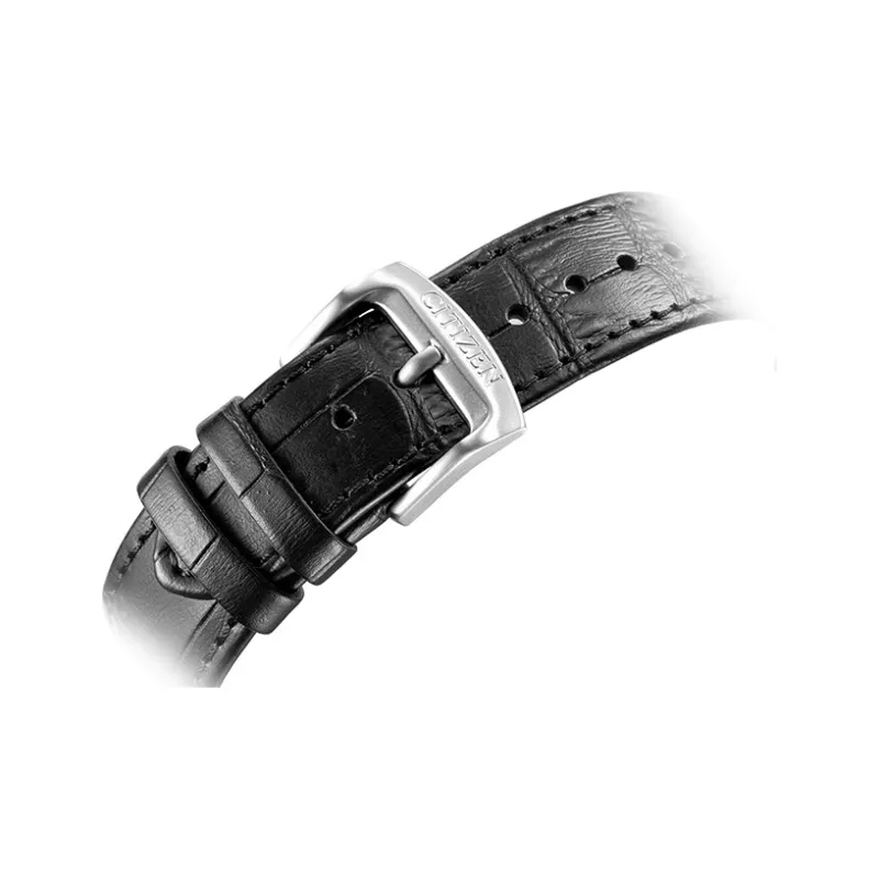 CITIZEN Automatic Mechanical Movement Cow Leather Strap Watch 42.4mm Men's Watches Blue Dial NJ0090 21L-4