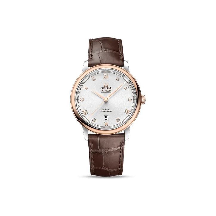 OMEGA Elegant Saucer Series Automatic Mechanical Movement Men's Watches Watch 39.5mm Silver Dial Stainless Steel Case-0