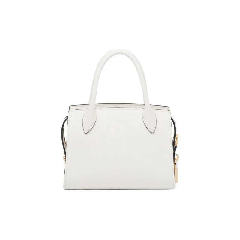 PRADA Saffiano Smooth Leather Shoulder Bag Crossbody Bag Handbag Women's White-1