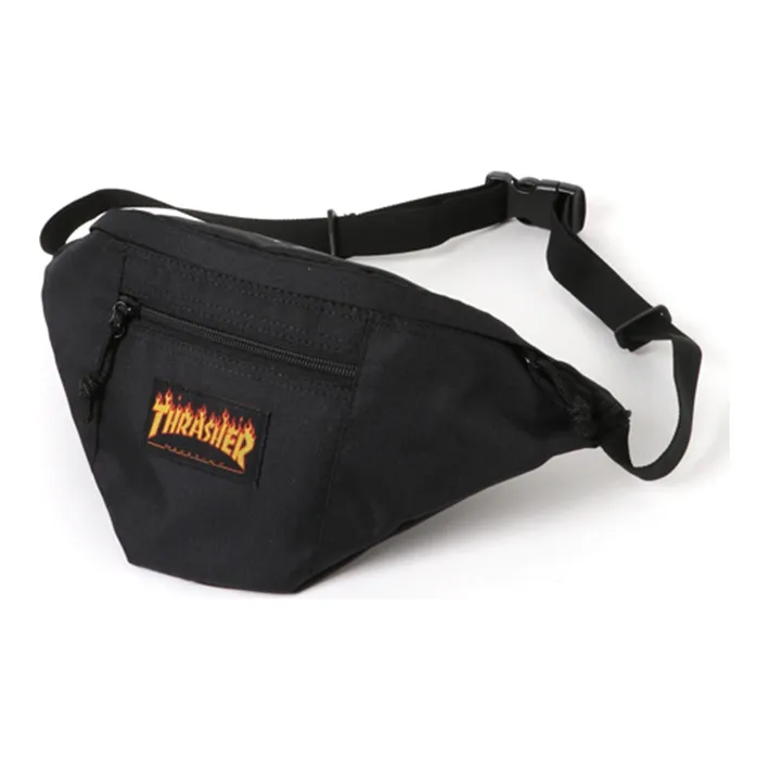 Thrasher Polyester Crossbody Bags Fanny Pack Regular Unisex Black-1