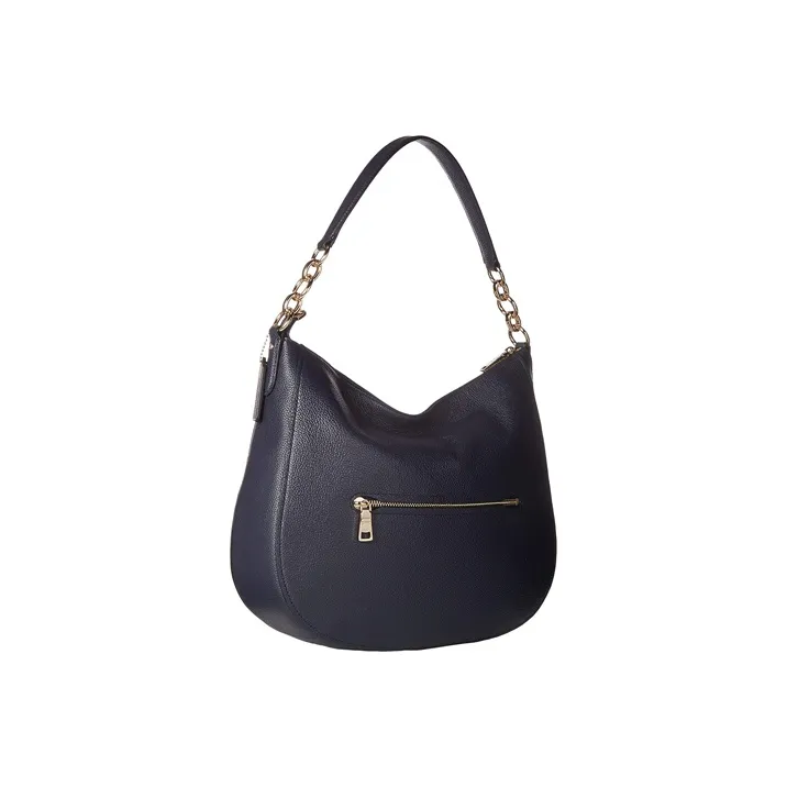COACH Chelsea Grained Leather Shoulder Bag Crossbody Bag Handbag Large Size Women's Dark Blue-2