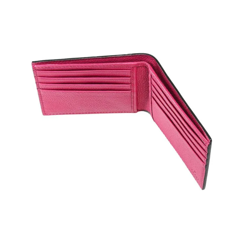 GUCCI Leather Wallet Unisex Bright Pink-2