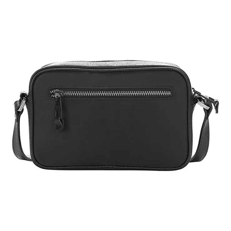 ELLE HOMME Cow Leather Shoulder Bag Crossbody Bag Regular Men's Black-1