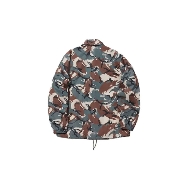 Vision Street Wear Jackets Unisex Green Camouflage-1