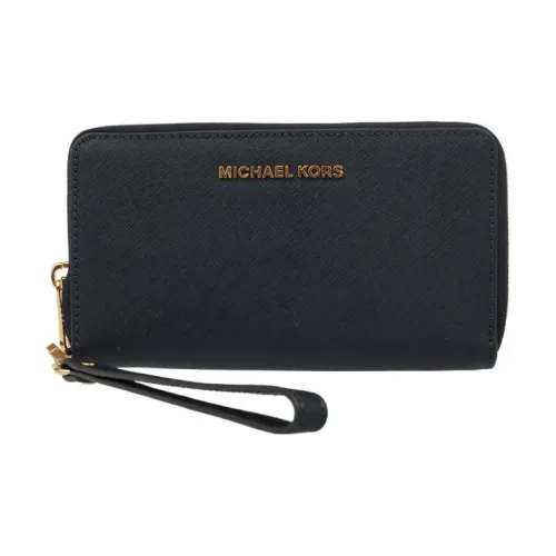 MICHAEL KORS Jet SetTravel Leather Envelope Wallet Womens Purple