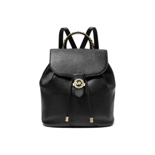 MICHAEL KORS Mina Leather backpack shoulder Large Size Women's Black