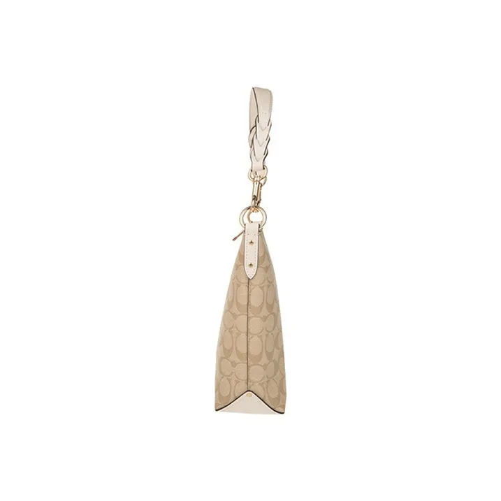 COACH PVC Bucket Bag, Crossbody Bag, Shoulder Bag Women's Beige Khaki-2