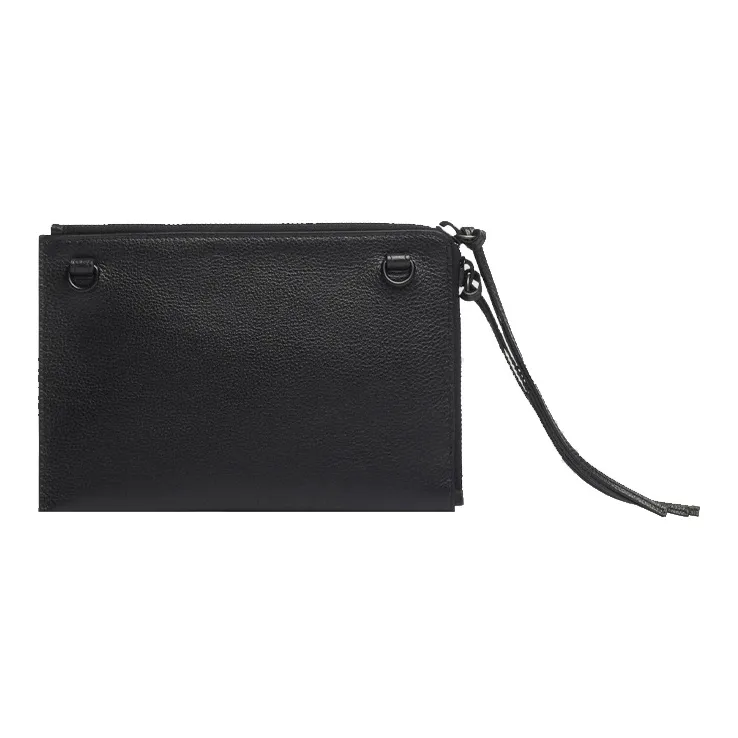 Balenciaga Cow Leather Makeup Bags Clutches Women's Black-1