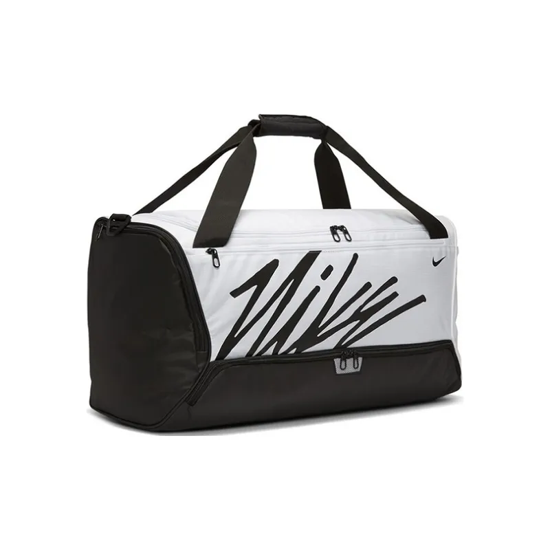 Nike Polyester Luggage Bag Travel Bag Unisex Black White-1