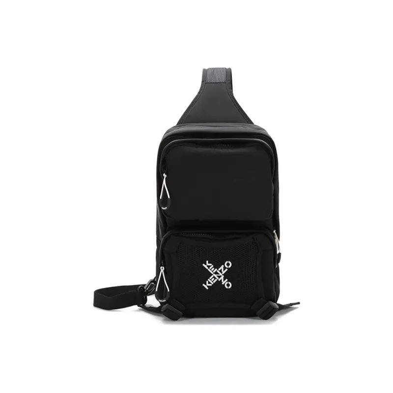 KENZO Polyester Crossbody Bags Sling Bags Men's Black-4