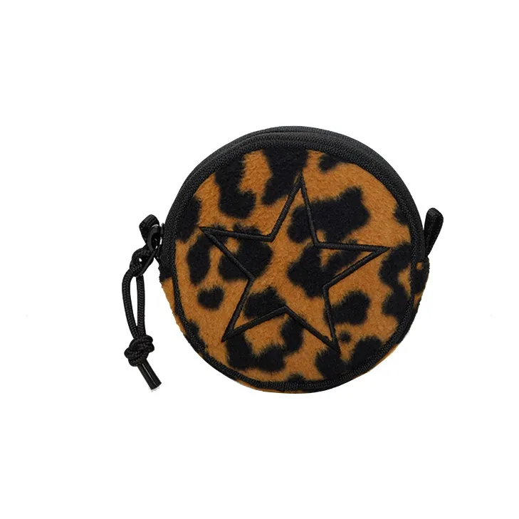 Converse Utility Pouch Polyester Coin Purse Regular Unisex Leopard Print-1