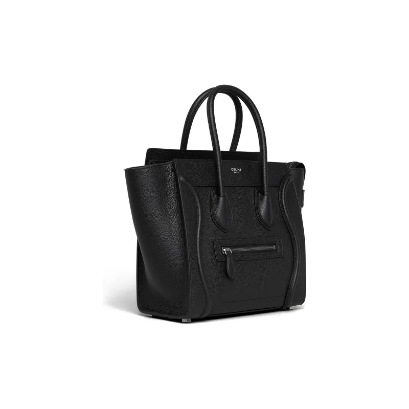 CELINE Micro Luggage Handbag In Drummed Calfskin-1